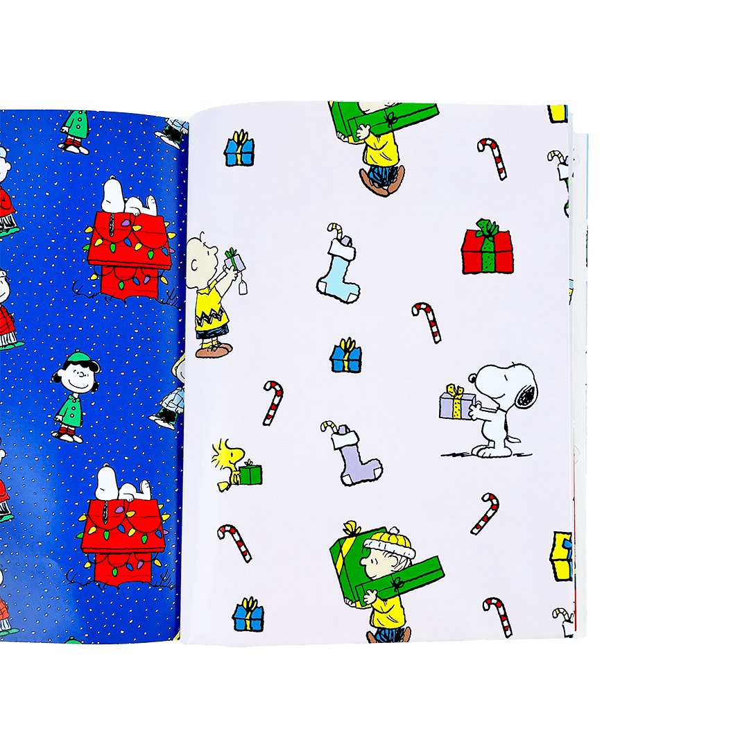 Peanuts Holiday Wrapping Paper Book