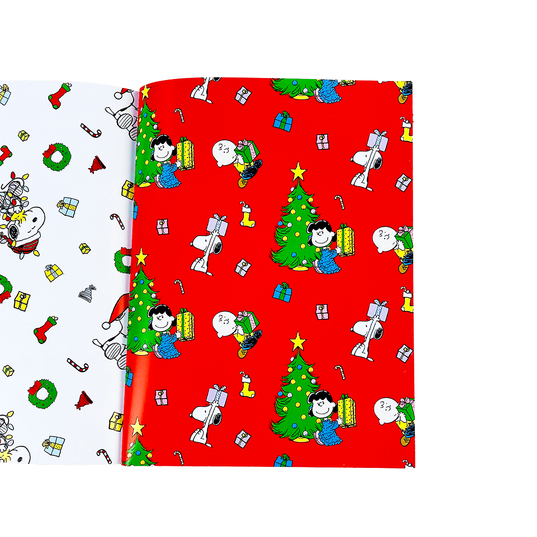 Peanuts Holiday Wrapping Paper Book