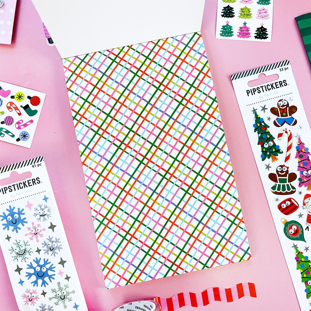 Charming Christmas Sticker Paper Scrap Pad