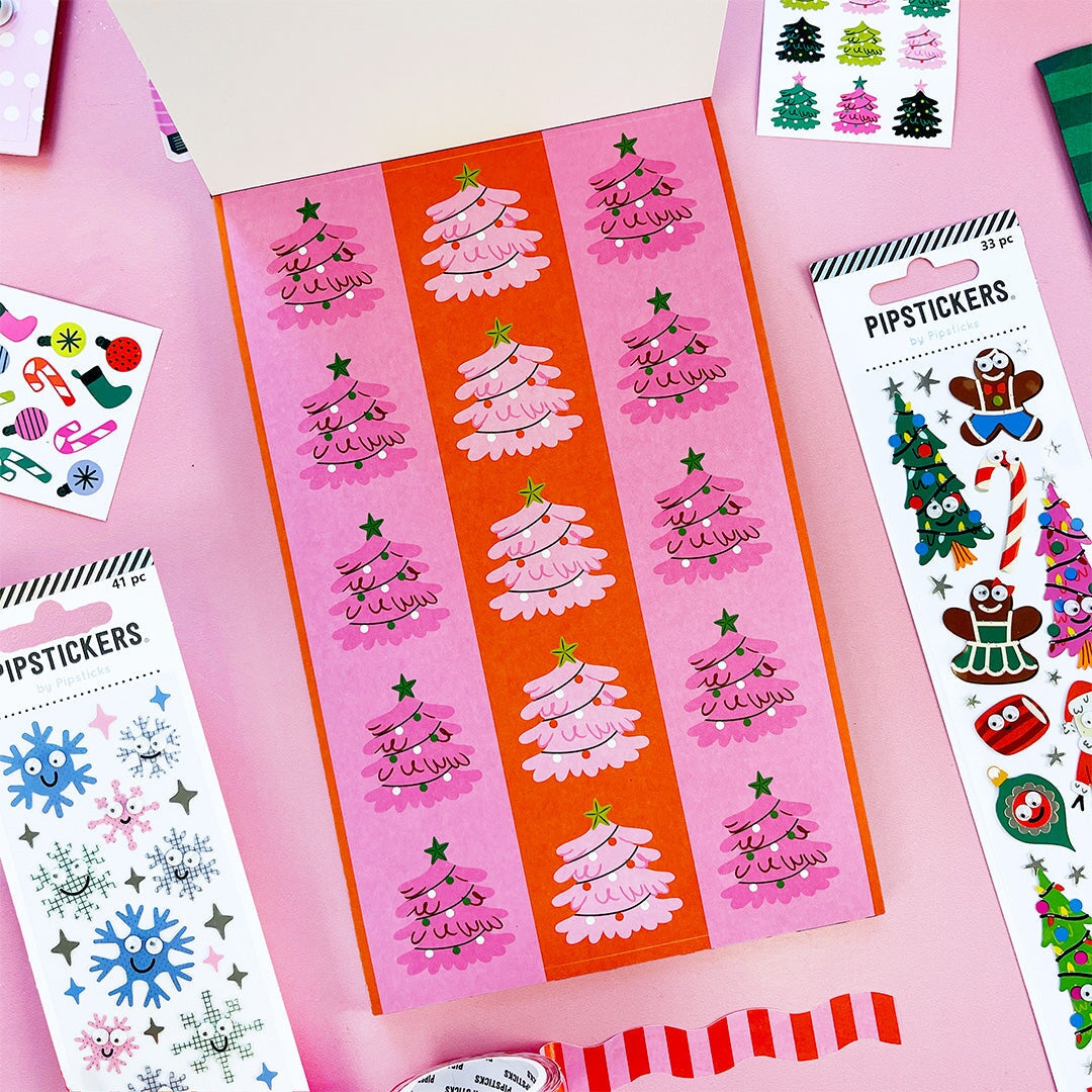 Charming Christmas Sticker Paper Scrap Pad