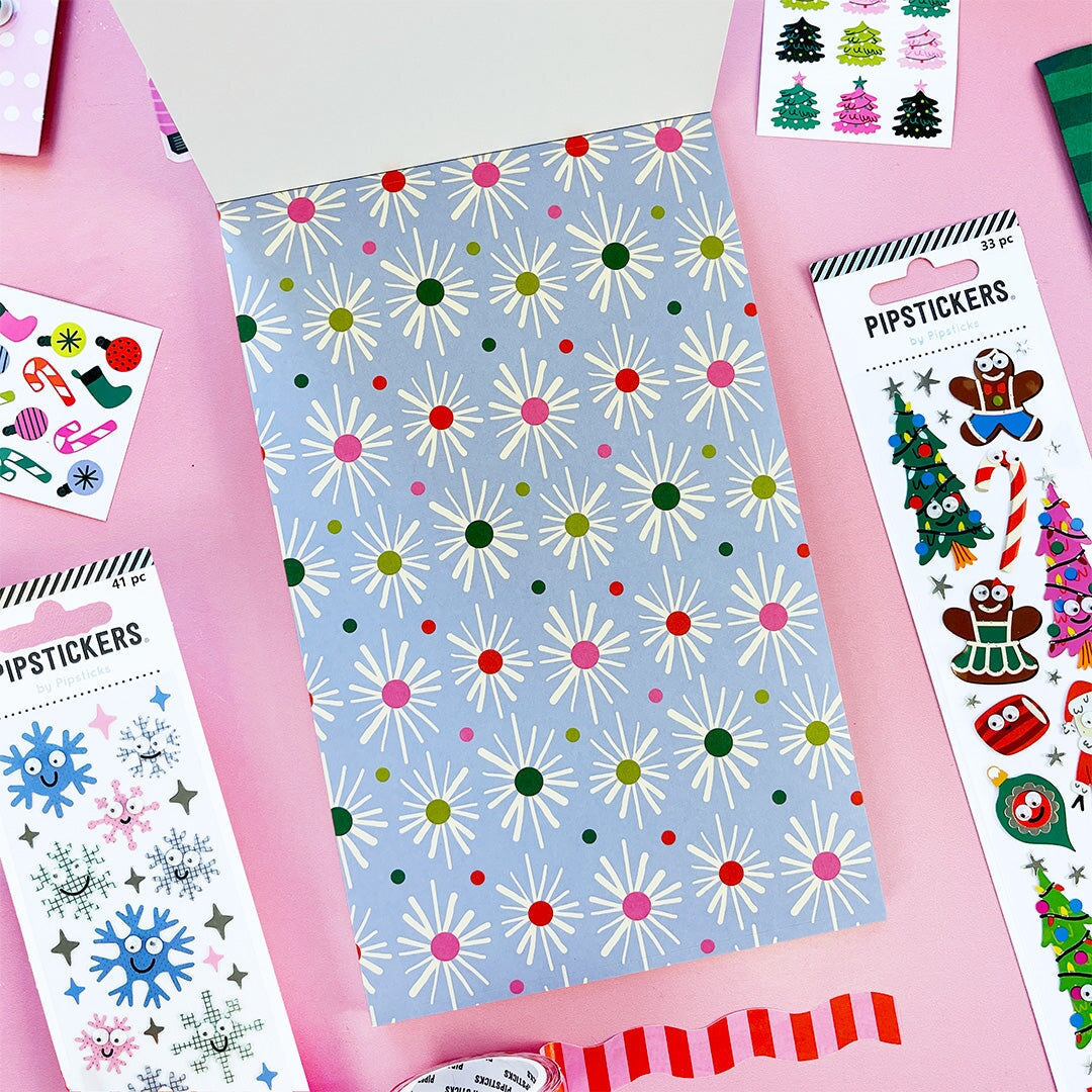Charming Christmas Sticker Paper Scrap Pad