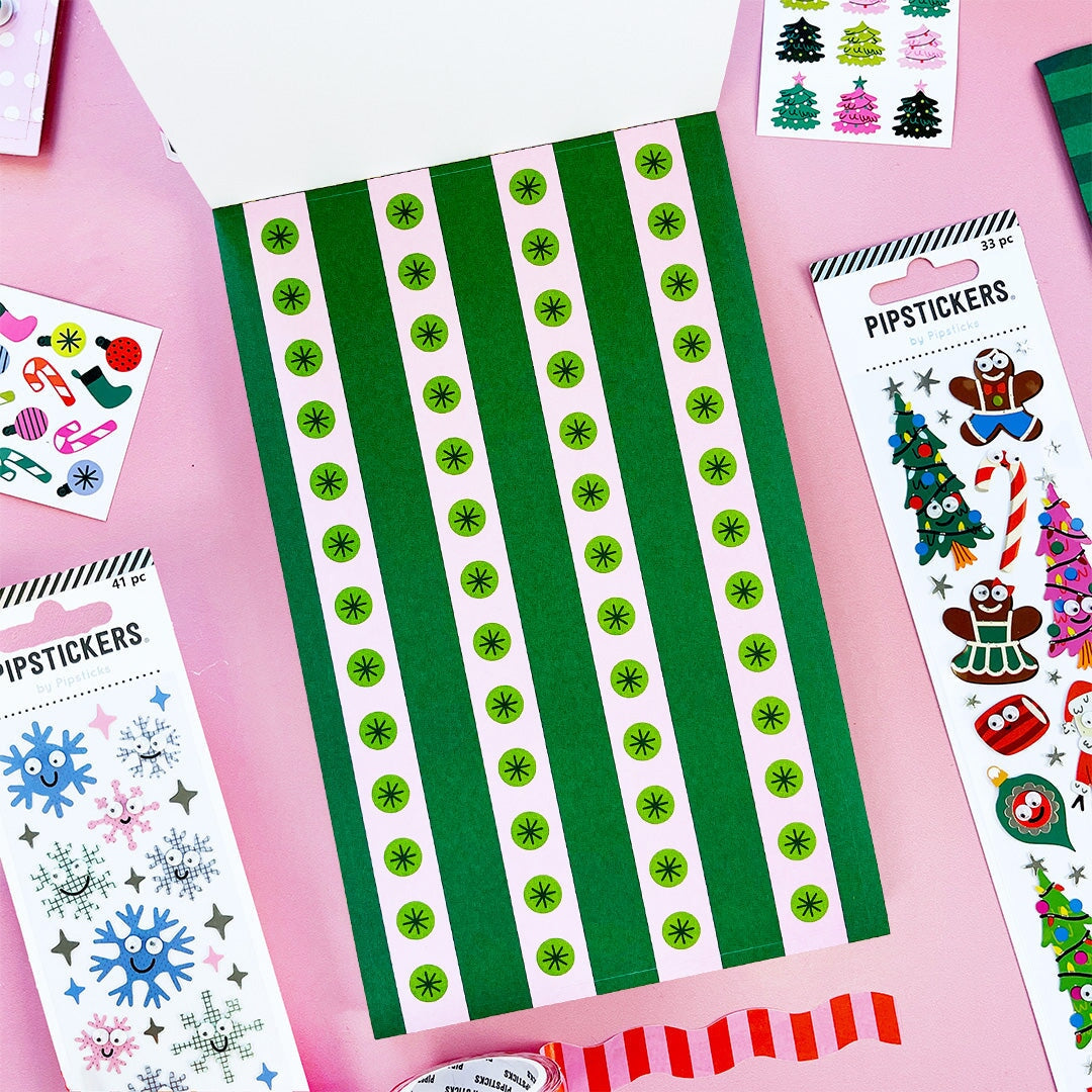 Charming Christmas Sticker Paper Scrap Pad