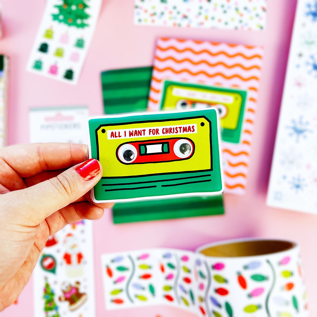 Merry Mixmas Big Puffy Greeting Card