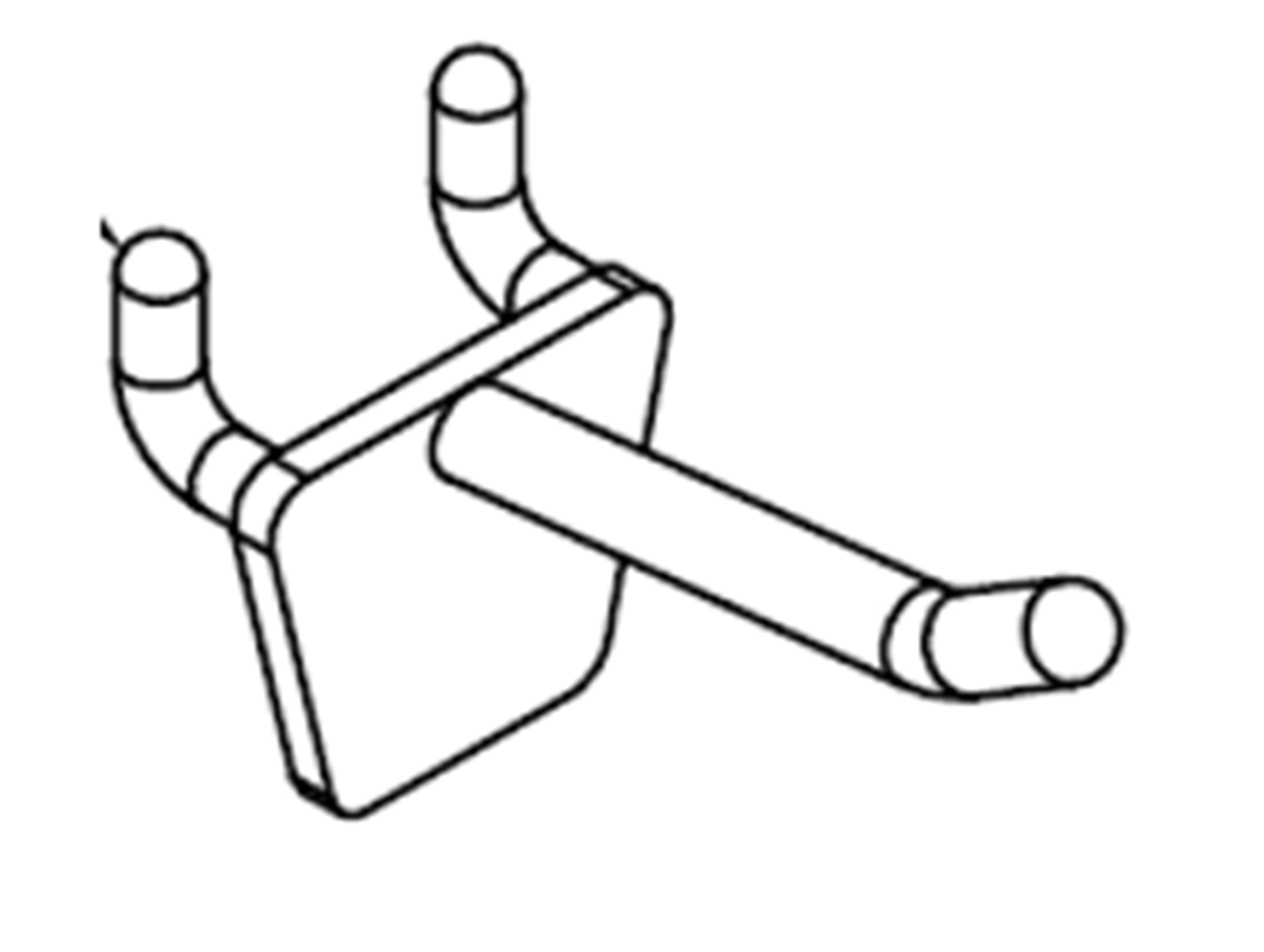 White Plastic Peg Hooks - 6 pack