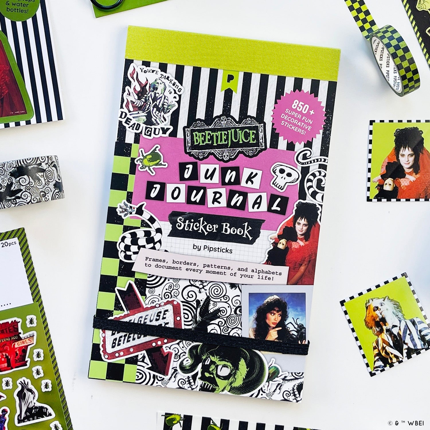 Beetlejuice Junk Journal Sticker Book