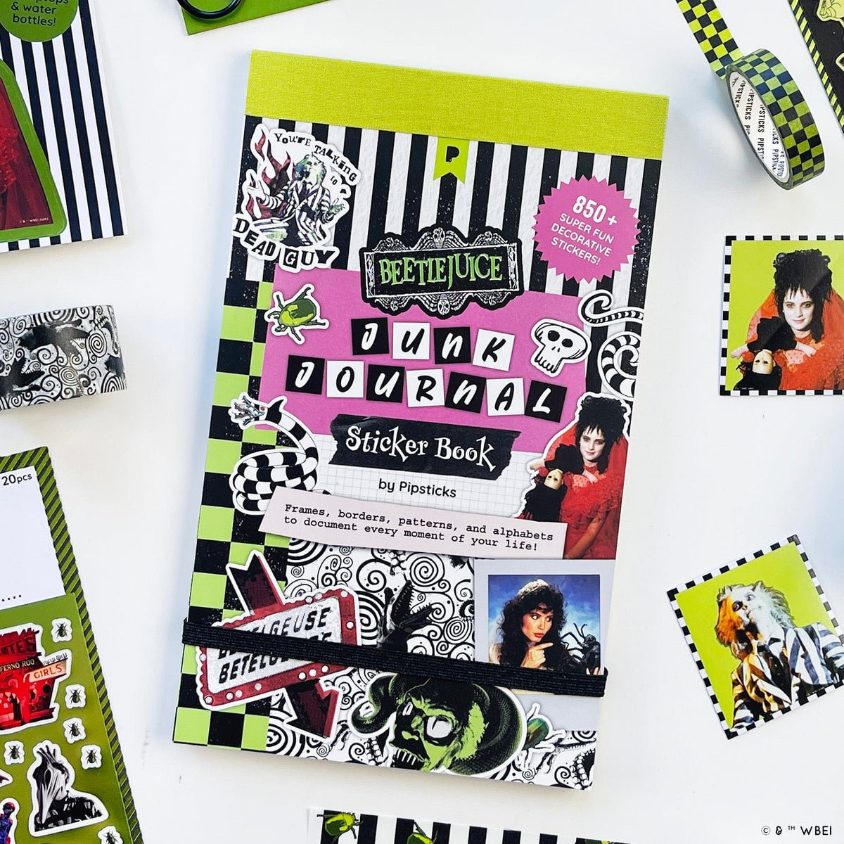Beetlejuice Junk Journal Sticker Book