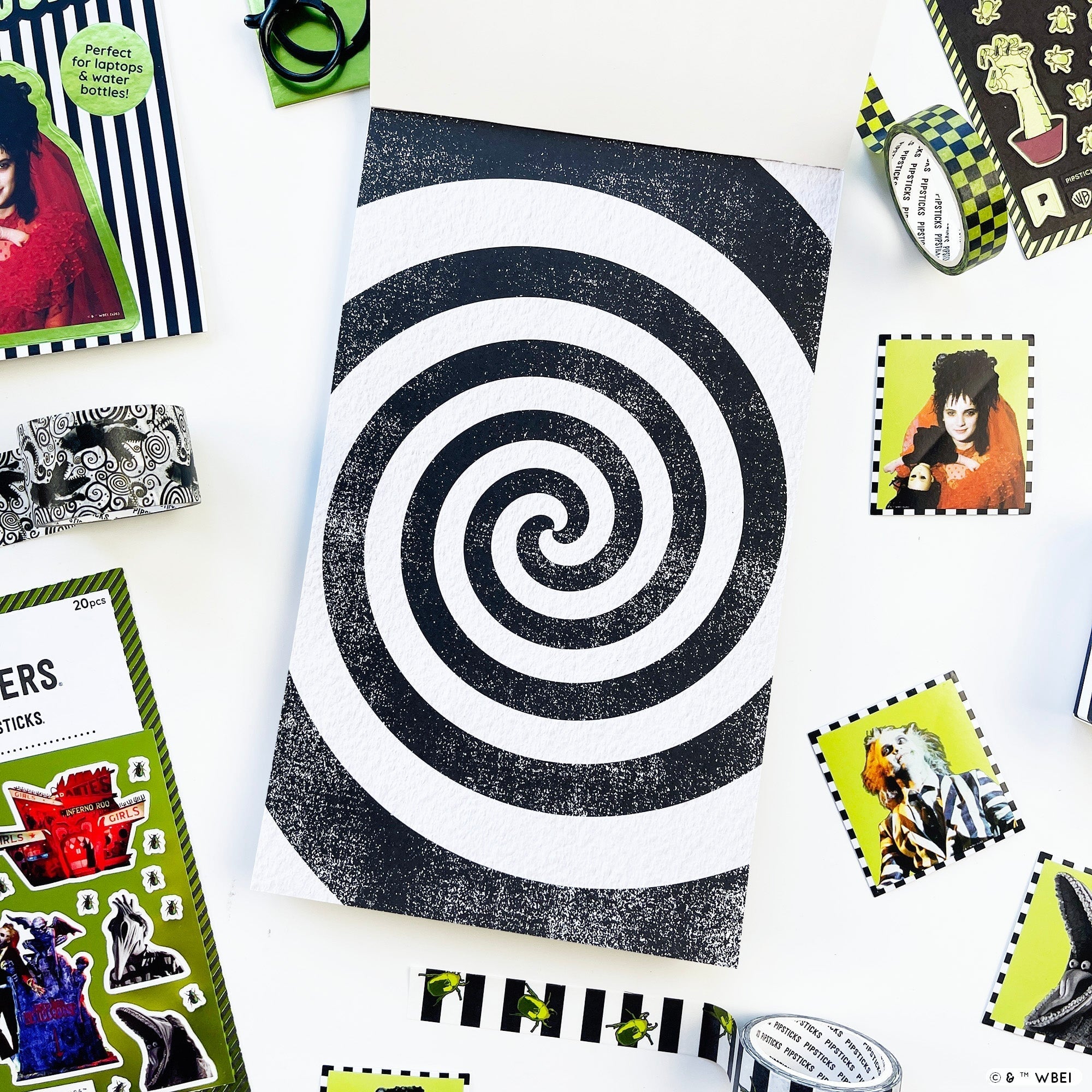 Beetlejuice Junk Journal Sticker Book