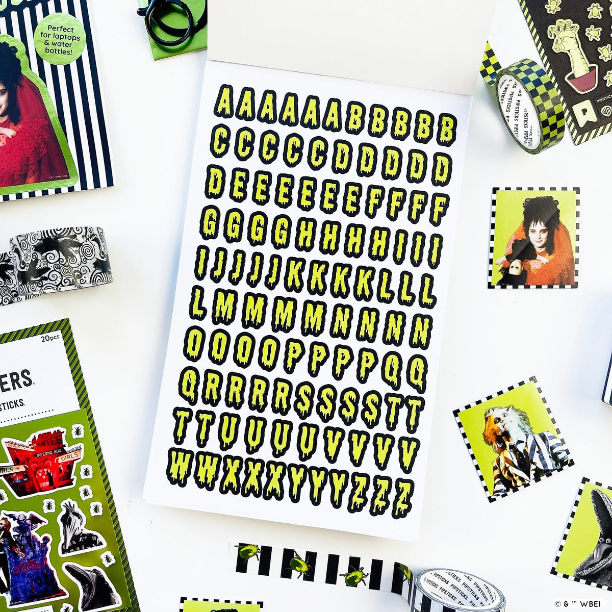 Beetlejuice Junk Journal Sticker Book