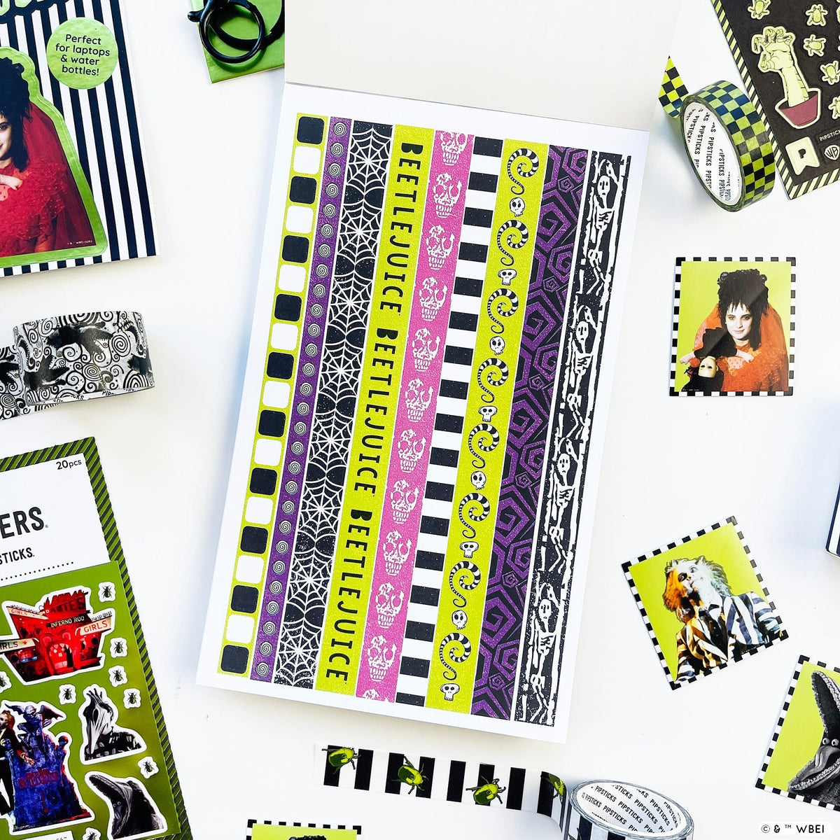 Beetlejuice Junk Journal Sticker Book