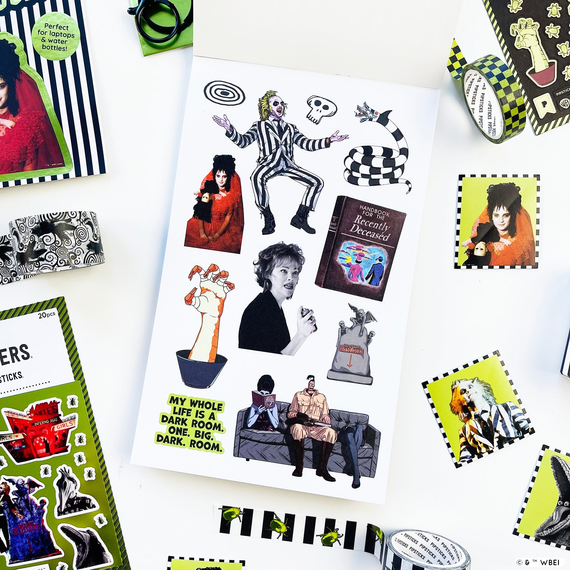 Beetlejuice Junk Journal Sticker Book
