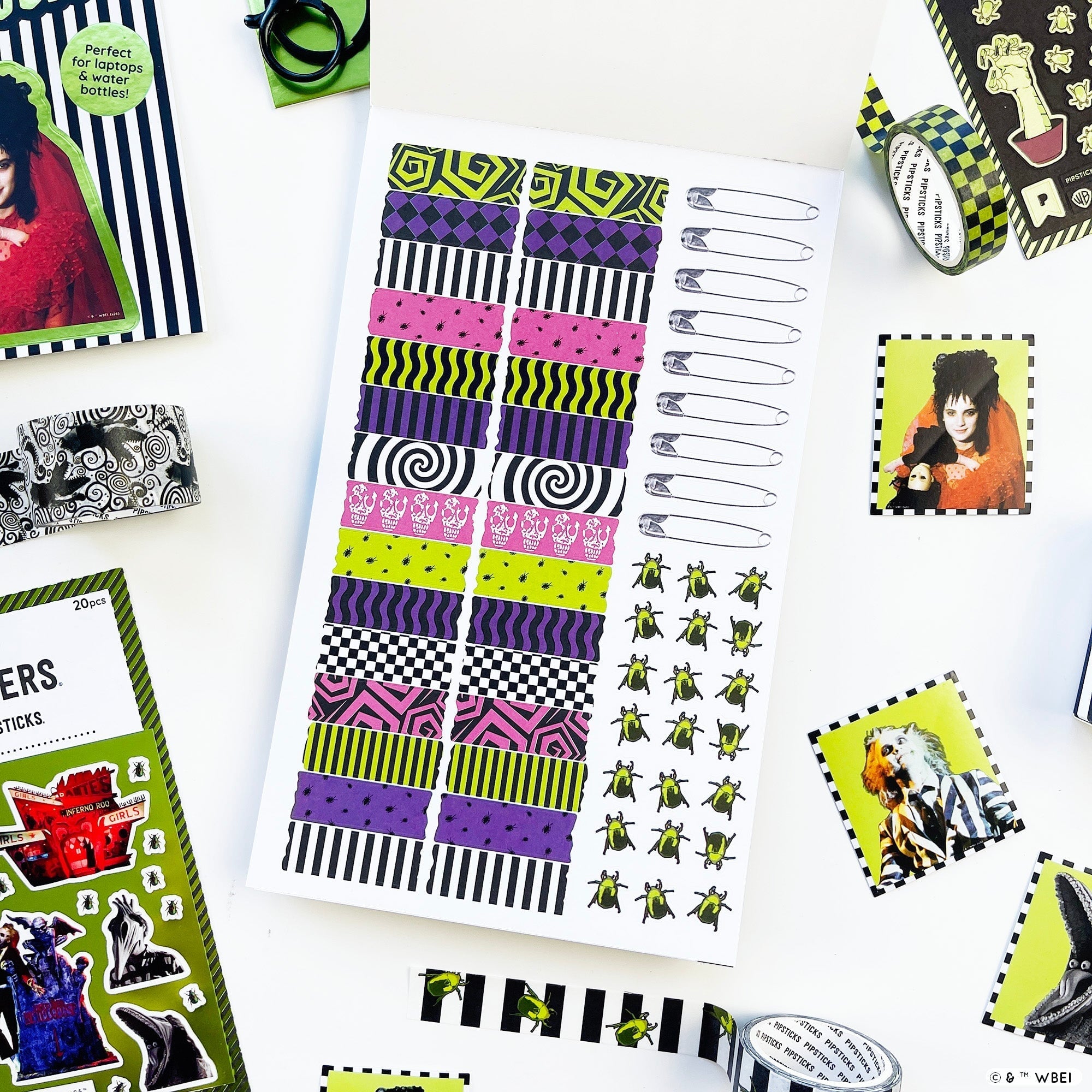 Beetlejuice Junk Journal Sticker Book