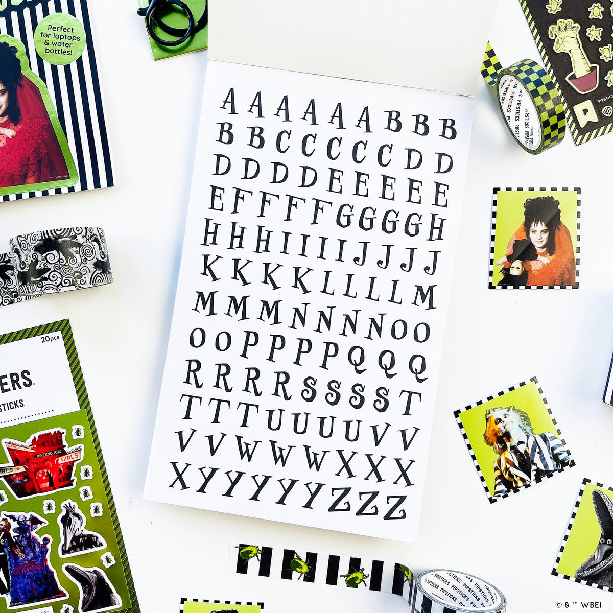 Beetlejuice Junk Journal Sticker Book