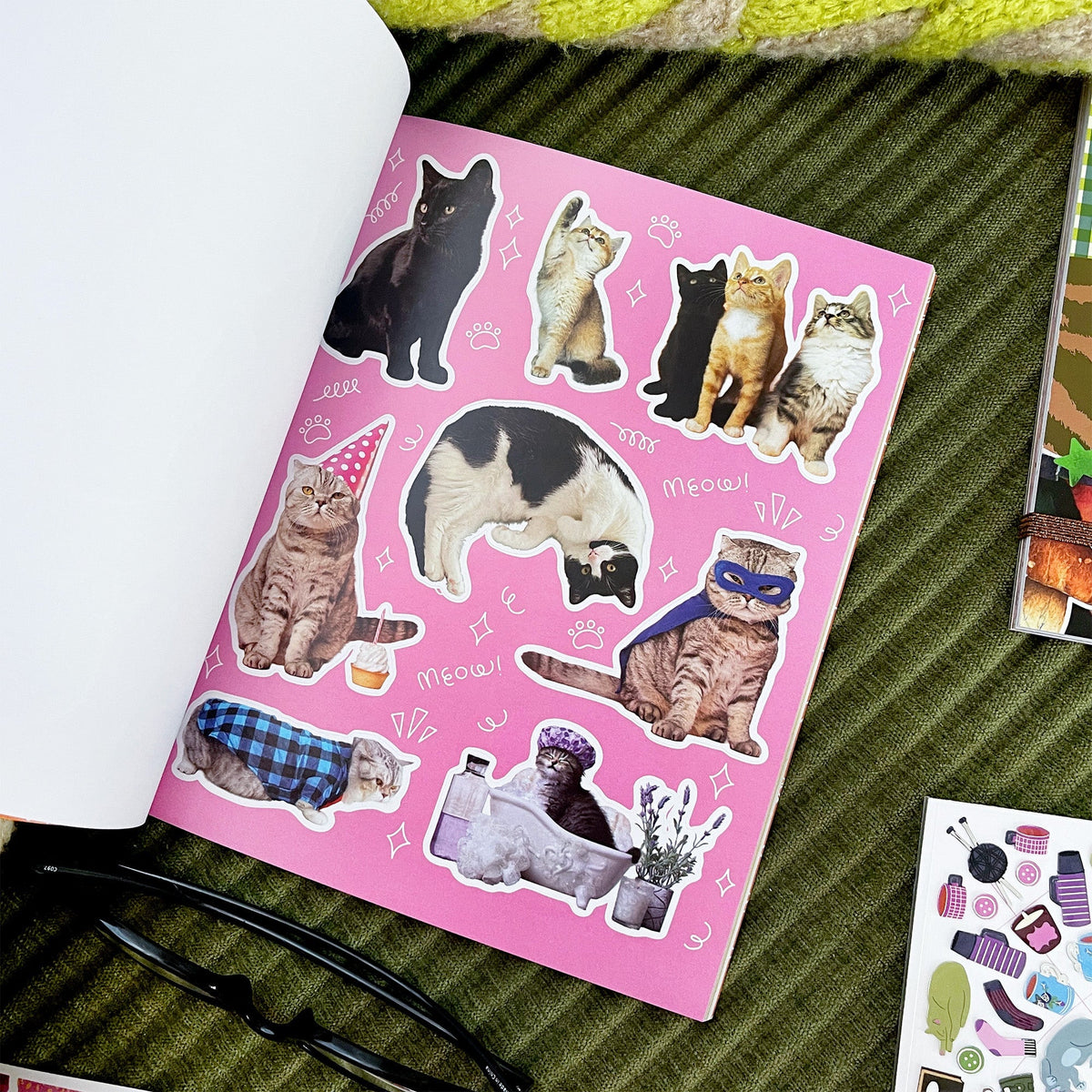 Hiss-terically Funny Cat Sticker Book