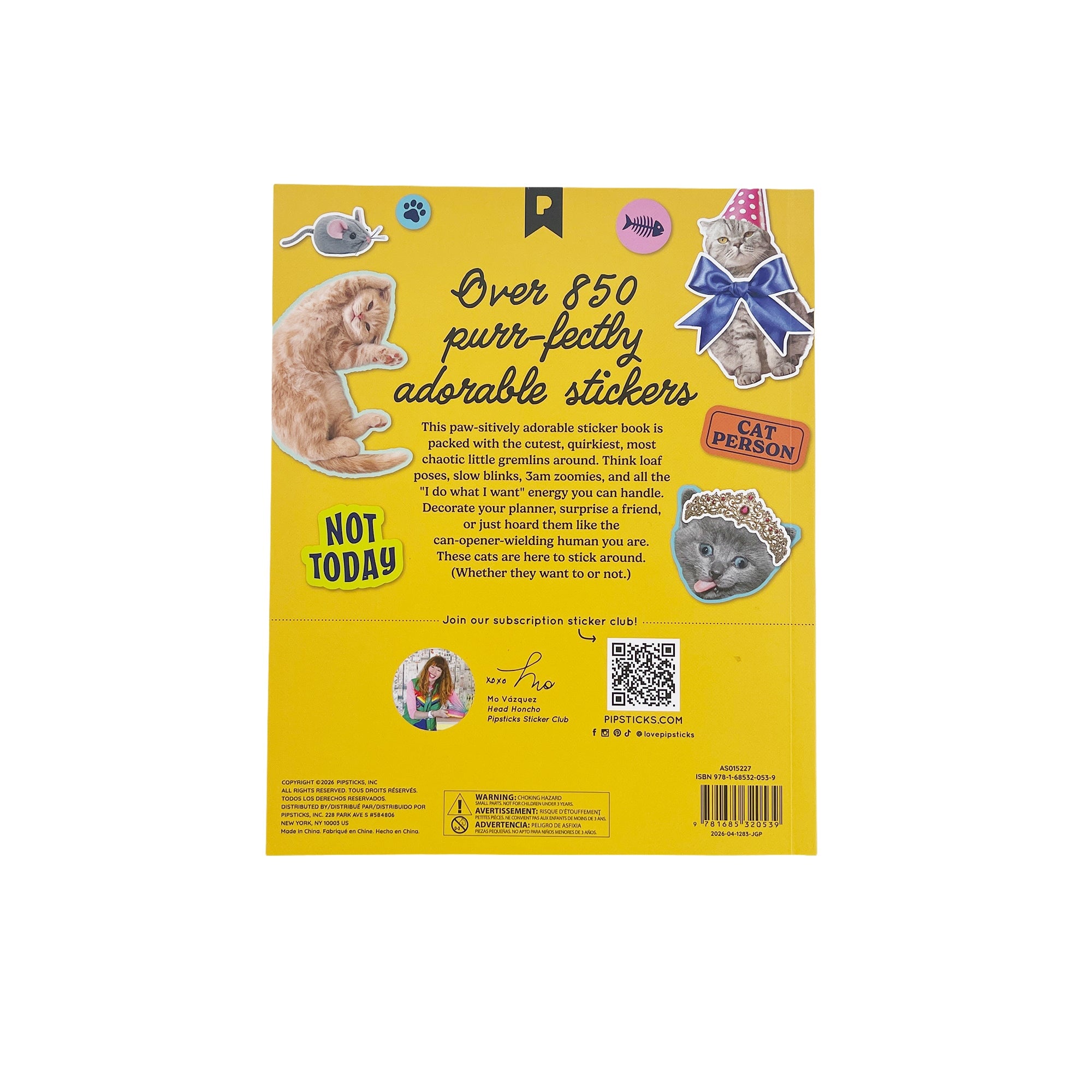 Hiss-terically Funny Cat Sticker Book
