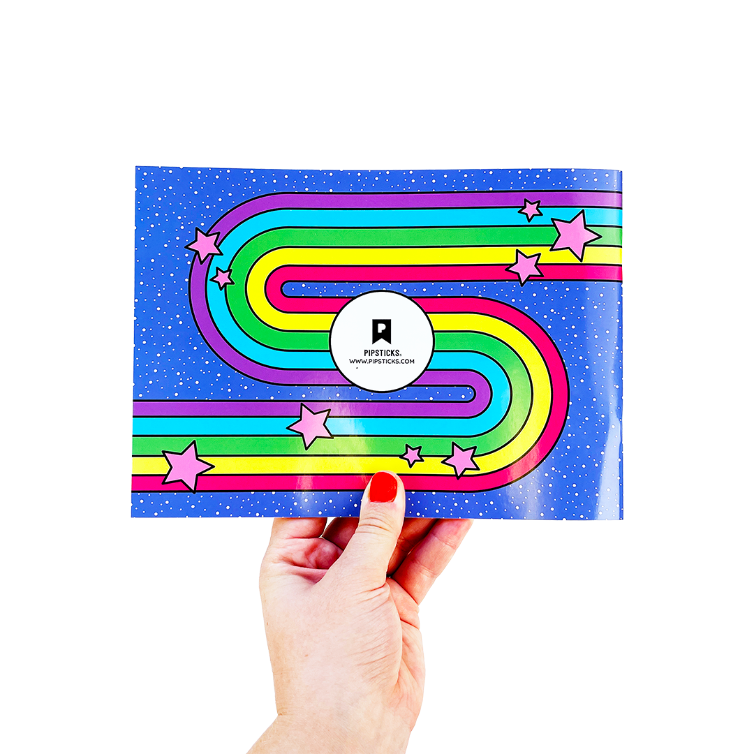 Retro Rainbow Sticker Collector